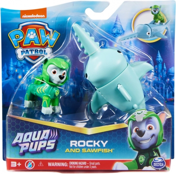 Patrula Cățelușilor Aqua prietenii acvatici Rocky