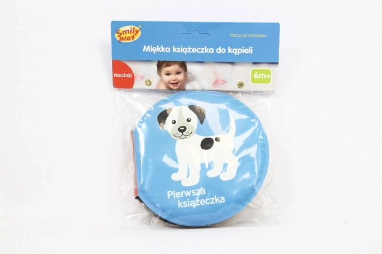 SmilyPlay Prima cărticică pentru bebeluș la baie, cu animăluțe