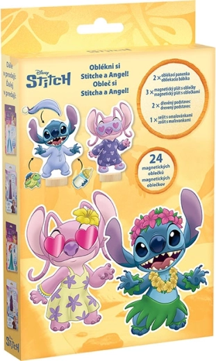 Îmbrăcare magnetică cu carte de colorat Lilo & Stitch