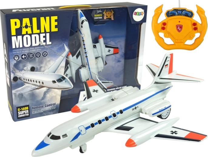Avion personal RC cu iluminare și telecomandă 40 MHz