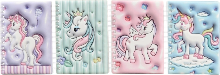Coperți 3D moi cu unicorn