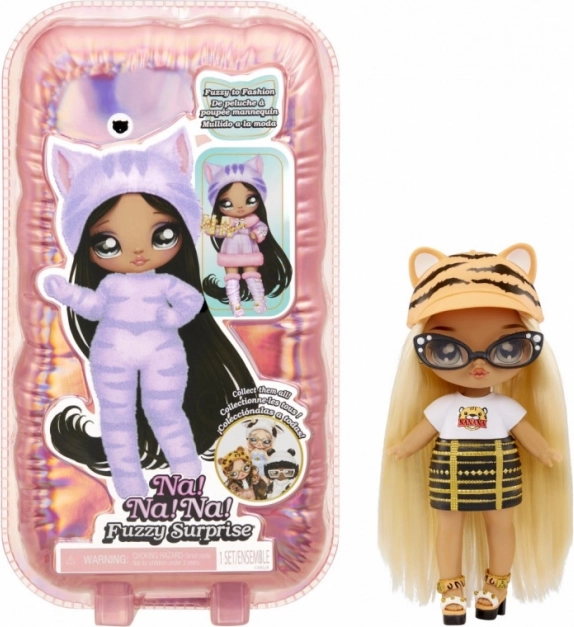 păpușă na! na! na! fuzzy surprise tiger girl – păpușă moale și surprinzătoare