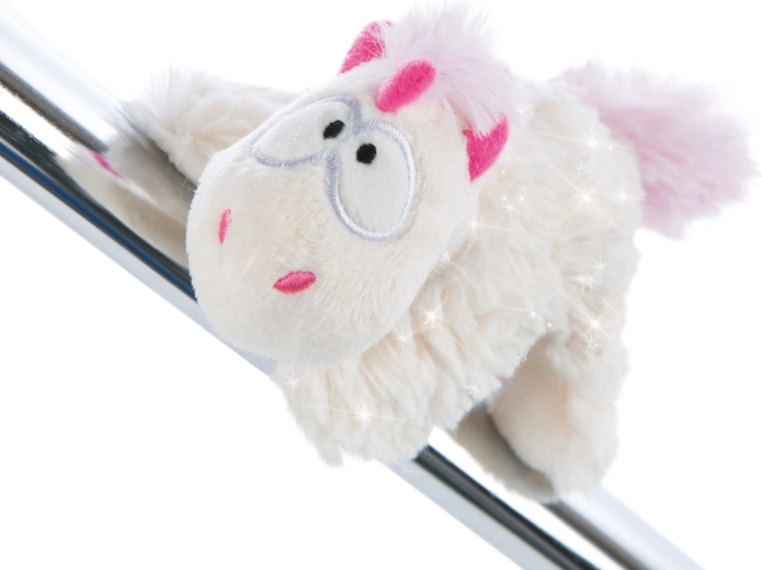 Unicorn magnetic NICI Theodor în combinezon de zăpadă, 13 cm