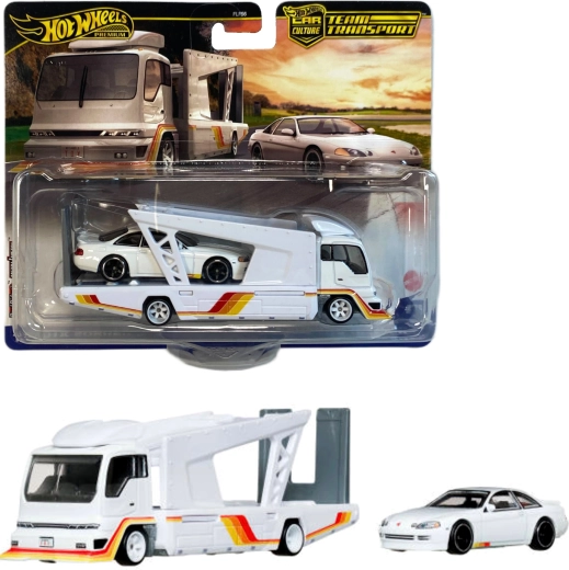 Hot Wheels Premium Team Toyota Kousoku Hauler cu Toyota Soarer 1:64