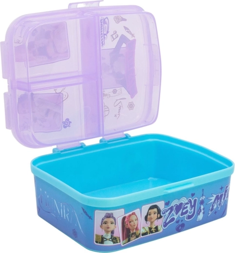 4 compartimente separate pentru gustare, fără amestecare