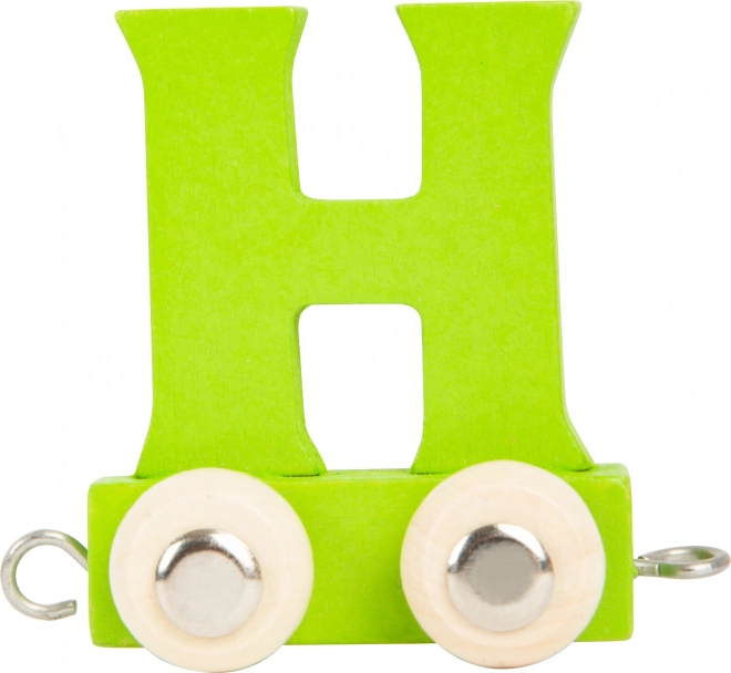Trenuleț din lemn – alfabet colorat litera H small foot