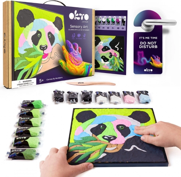 Set de artă pictură pe pânză Panda