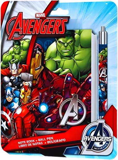Set caiet de notițe și pix Avengers