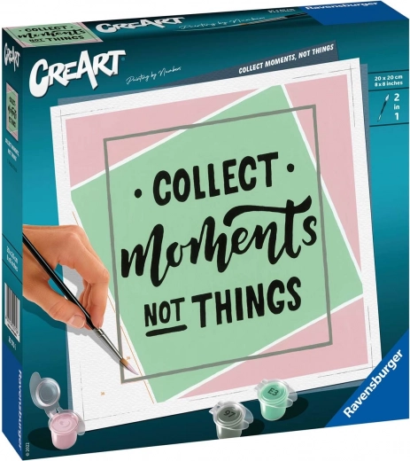 creart colectează momente, nu lucruri set creativ