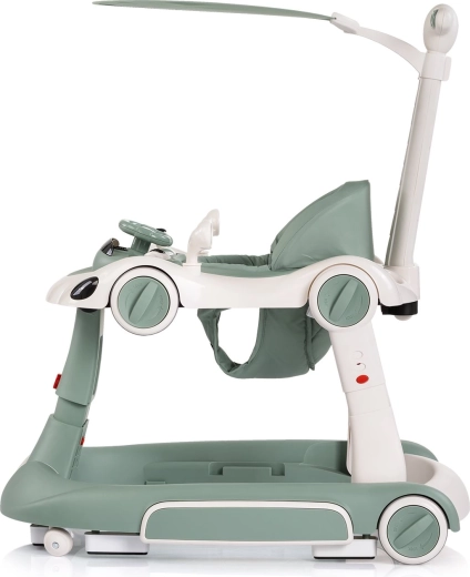 5în1: mers, leagăn, săritor, centru de joacă și împingător