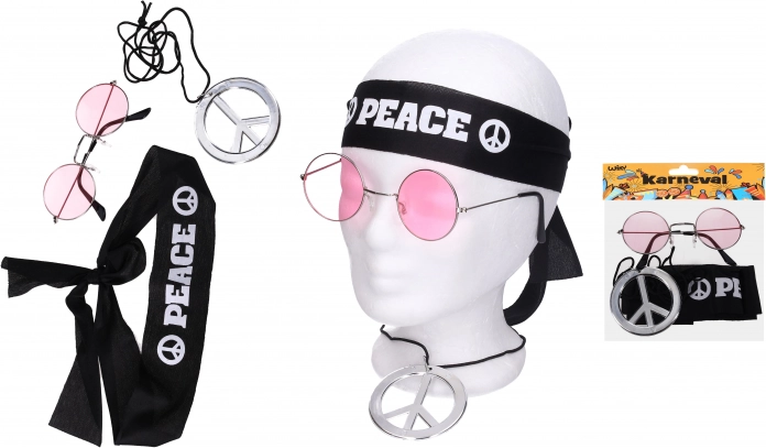 Set de carnaval hippie cu accesorii