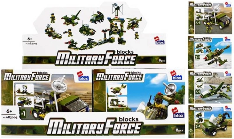Set de construcție armată cu figură – 8 variante