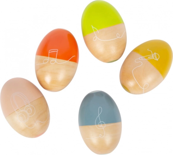 Ouă muzicale small foot Groovy Beats – set 5 bucăți