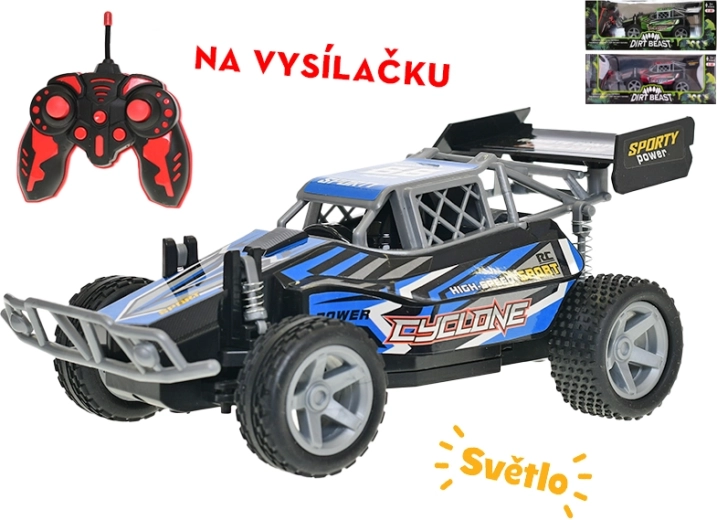 RC buggy off-road 25 cm cu control complet și efecte luminoase