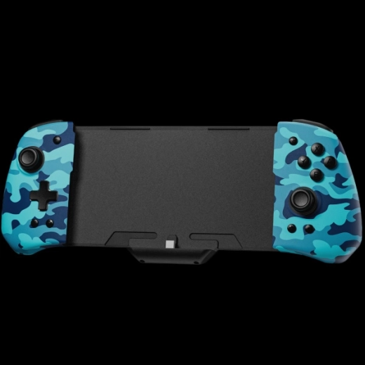 FUNLAB Luminpad Gripcon wireless pentru Nintendo Switch, camuflaj albastru