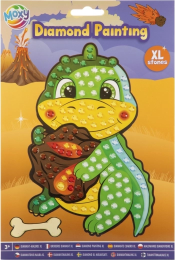 Set creativ pentru pictură cu diamante Dragon A5 pietre XL mari