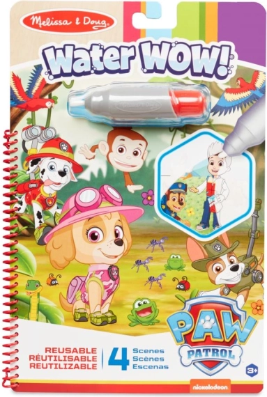 Carte de colorat cu apă Melissa & Doug Water WOW! – Patrula Cățelușilor Skye
