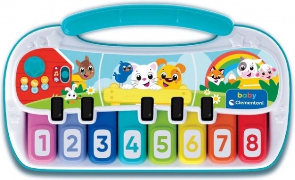 Pian pentru copii cu animăluțe CLEMENTONI BABY
