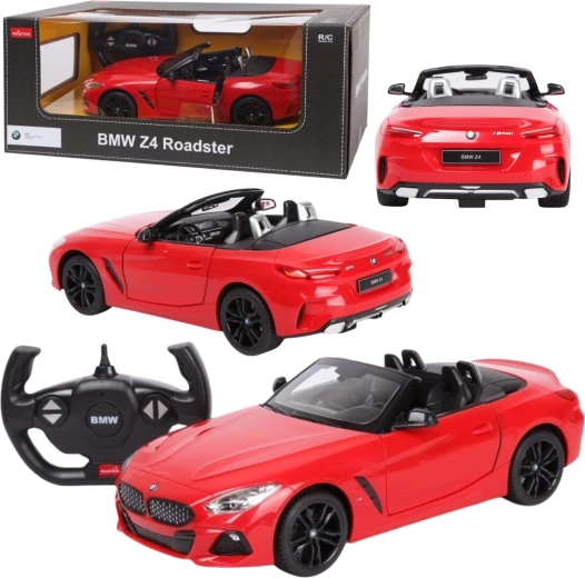 Mașină BMW Z4 Roadster Rastar cu telecomandă, 1:14, roșie