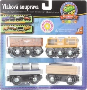 Set tren de marfă cu locomotivă diesel