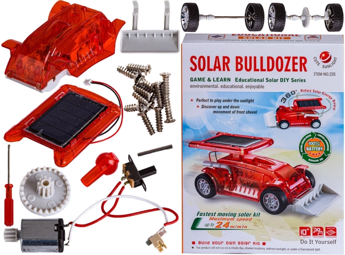 Set de construcție solar – buldozer - 1 bucată