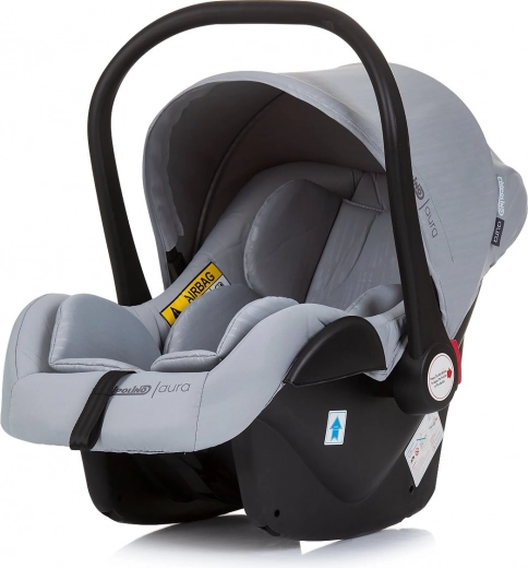 Scaun auto Aura i-Size 40–85 cm – Gri cenușă