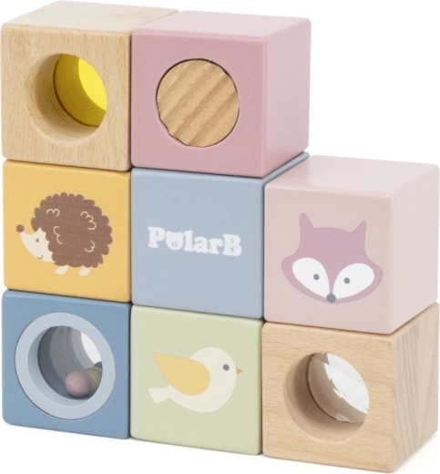 Set pastelat din lemn PolarB