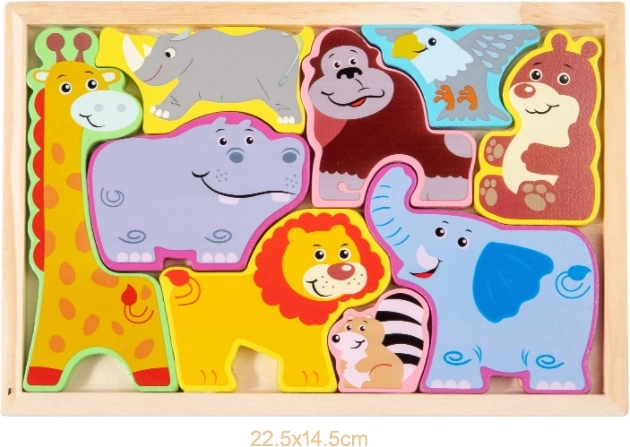 Puzzle din lemn Zoo