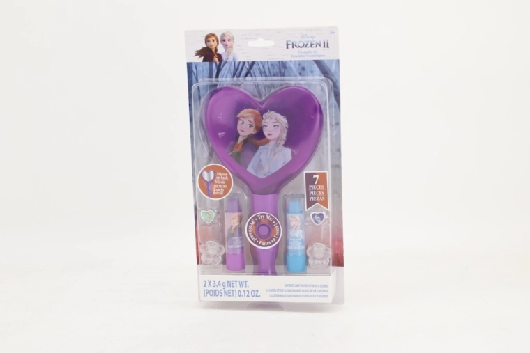 set cosmetic cu oglindă luminosă regatul de gheață