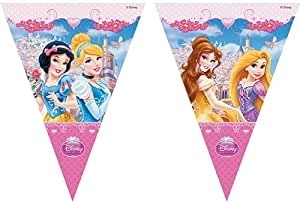 Banner cu stegulețe din plastic Disney Princess