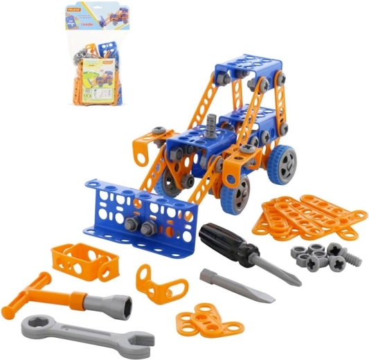Set de construcție tânărul inginer tractor cu încărcător