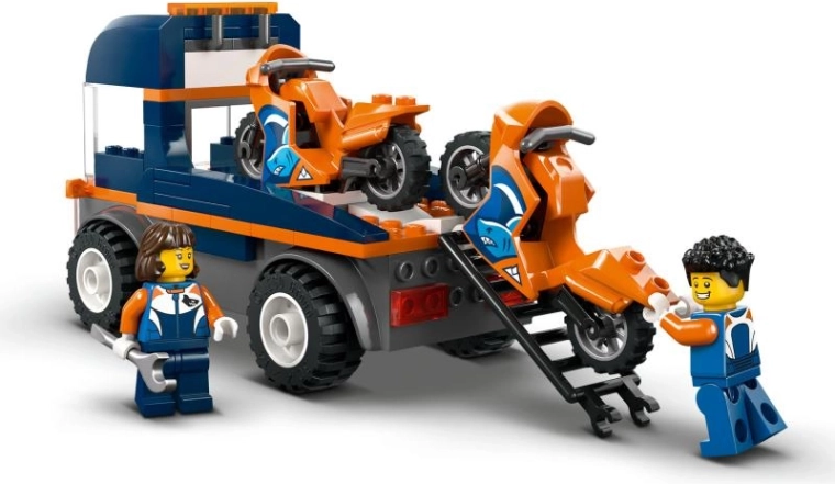 Rampă funcțională și transport de motociclete