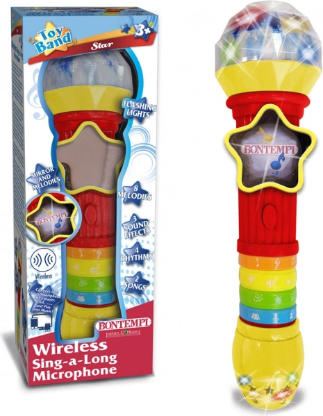 Microfon wireless cu efecte luminoase și melodii
