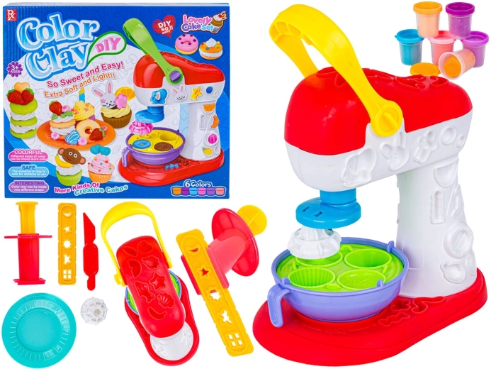 Set pentru realizarea biscuiților și a coșulețelor din plastilină cu accesorii