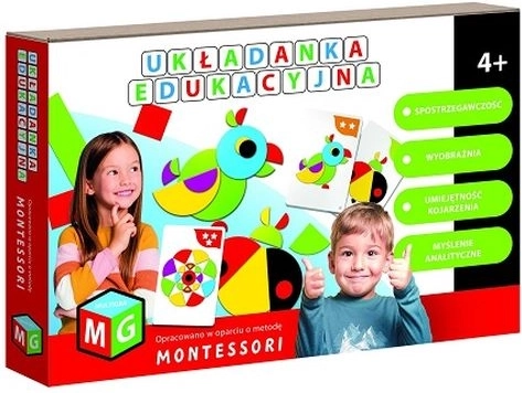 Încastru educațional Montessori Papagal