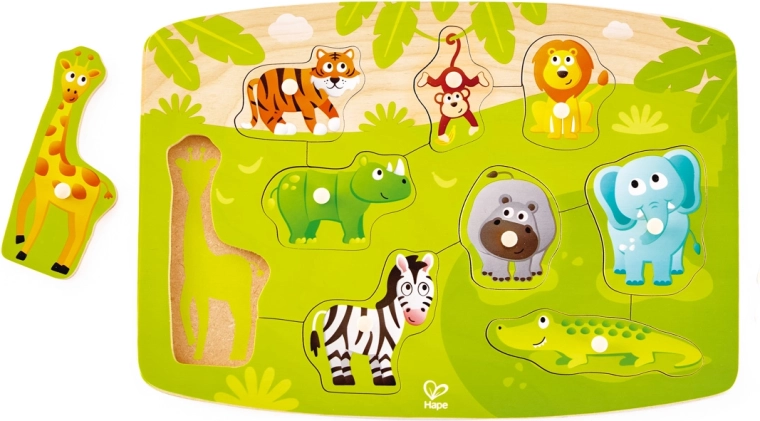 Puzzle pe placă junglă