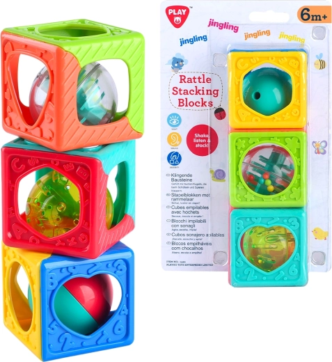 PlayGo cărămizi de construcție cu zornăitoare