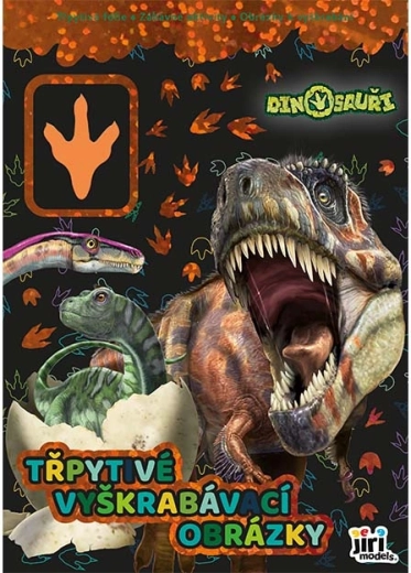 Imagini răzuibile cu sclipici: Dinozauri