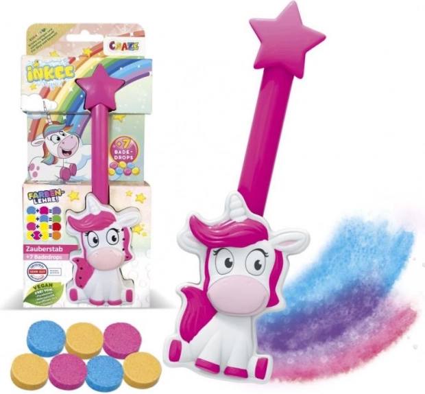 Inkee baghetă magică – unicorn pentru picături efervescente de baie