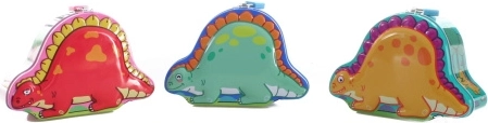 Pușculiță dinozaur din metal