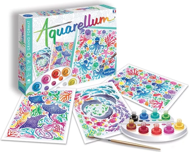 Sentosphere set creativ cu acuarele Fundul mării