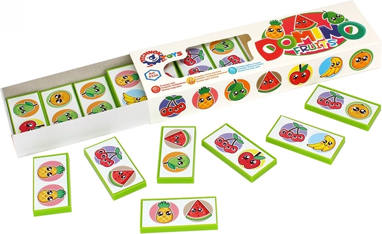 Domino Fructe în cutie – joc educativ pentru copii de la 3 ani