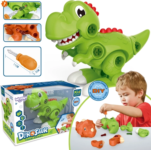 WOOPIE dinozaur de asamblat cu șurubelniță – set de construcție Tyrannosaurus pentru copii
