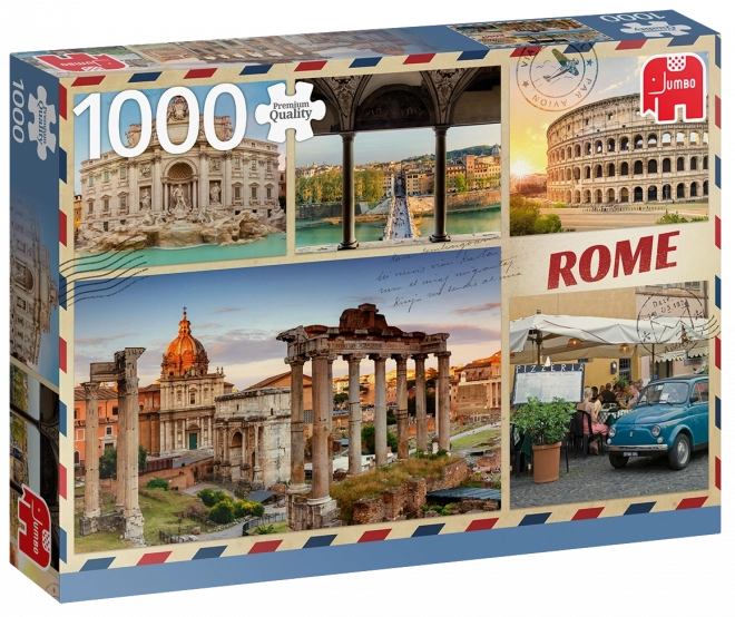 Puzzle Salutări din Roma 1000 piese JUMBO