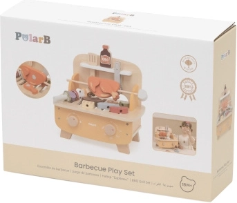 Grătar pentru copii din lemn PolarB, primul meu BBQ