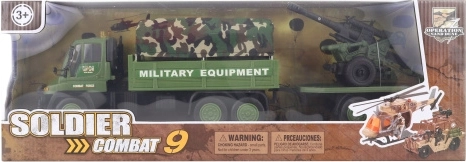 Mașină militară cu remorcă și mitralieră