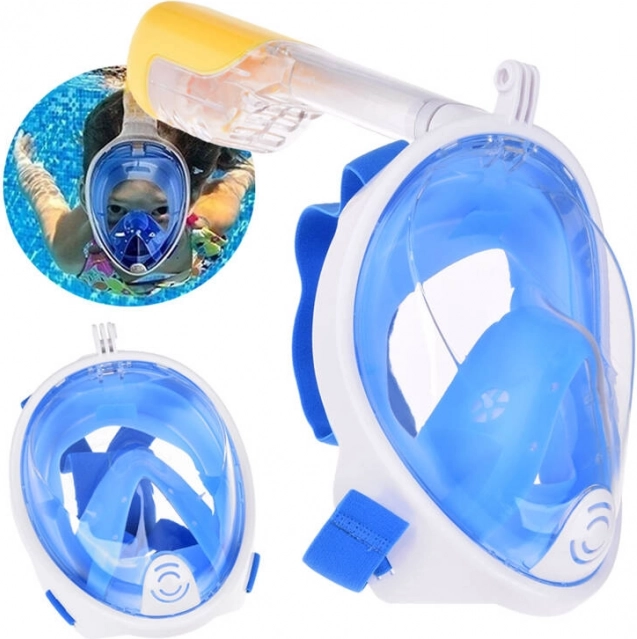 Masca de scufundare pentru față întreagă cu snorkel S/M
