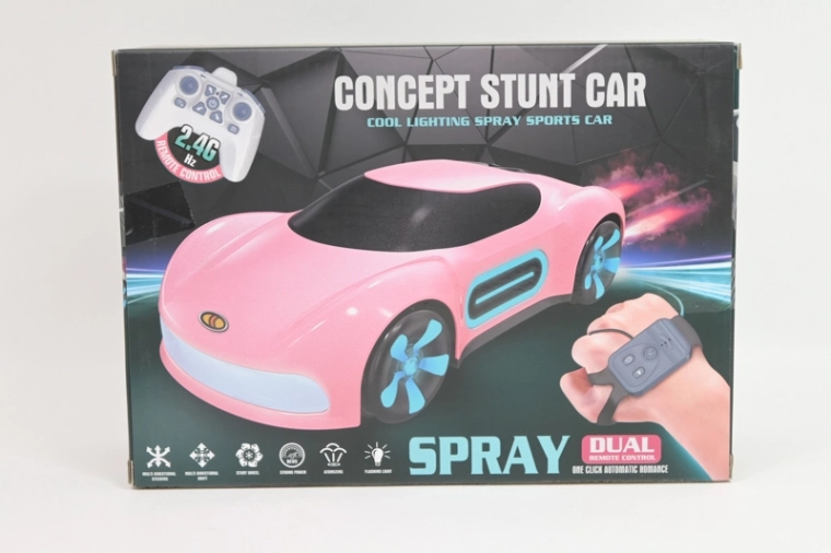 Mașină RC cu încărcare USB, lumini și efect de fum