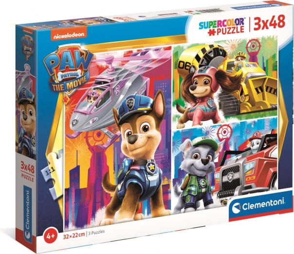 Clementoni puzzle Patrula cățelușilor în film 3x48 piese