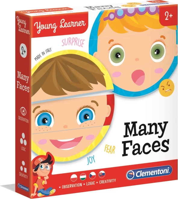 Clementoni young learner puzzle cu multe fețe 6×3 piese